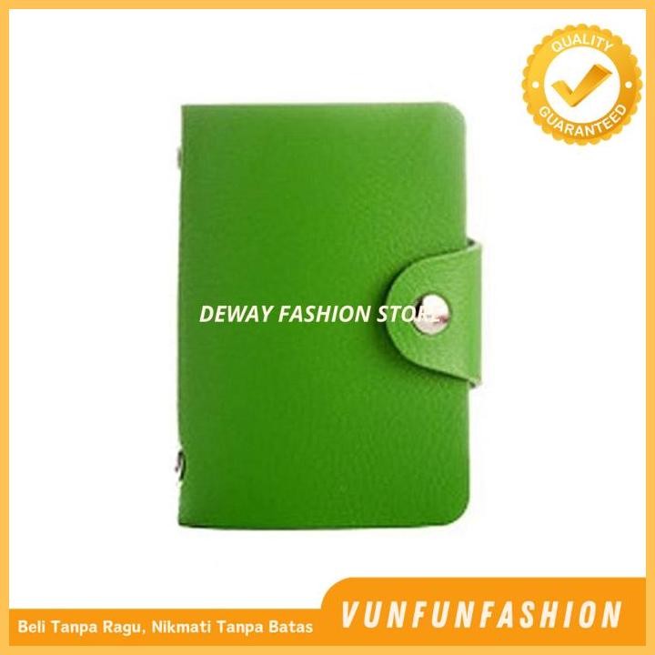 

DOMPET KARTU 24 SLOT BAHAN KULIT - BANK CARD HOLDER ATM KARTU NAMA KUALITAS PRODUK TERBAIK