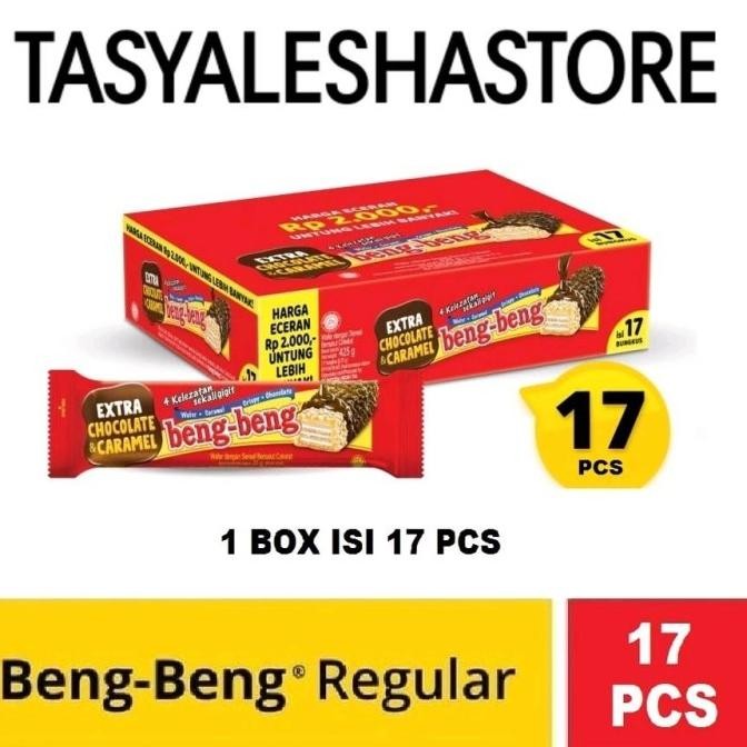 

Ready Beng - Beng Regular Wafer Caramel Cokelat 25 Gram (1 Box Isi 17 Pcs) Terbaik