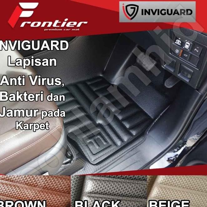 KARPET MOBIL 5D PREMIUM BLACK FRONTIER INNOVA REBORN KABIN+BAGASI FULL