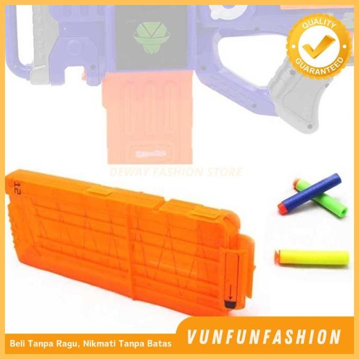 12 DART TEMPAT PELURU NERF UTK PERMAINAN NERF MAGAZINE AKSESORIS NERF BEST SELLER