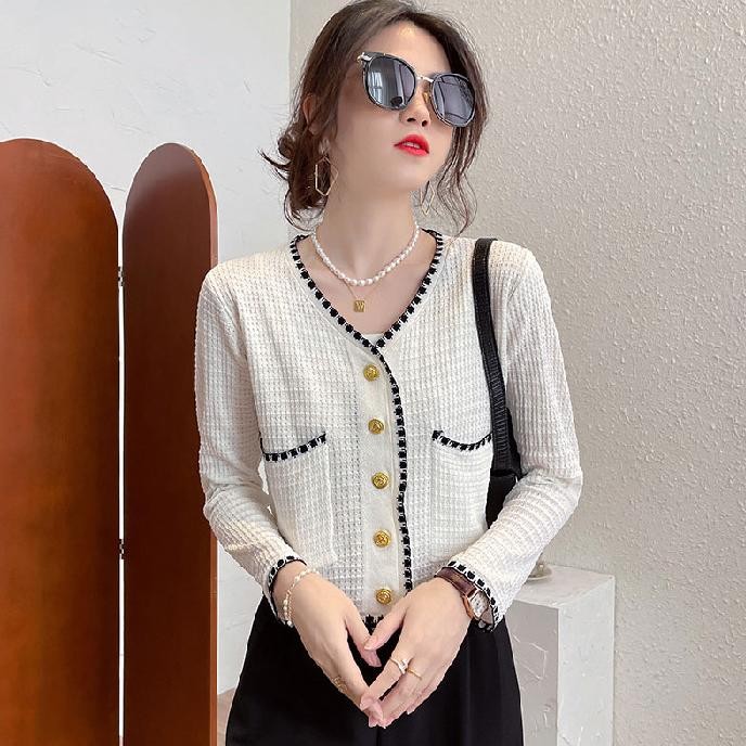 Cardigan Rajut Korean Style Lengan Panjang Import Premium Mewah Dan Elegan Xr | Kardi Import Korea L