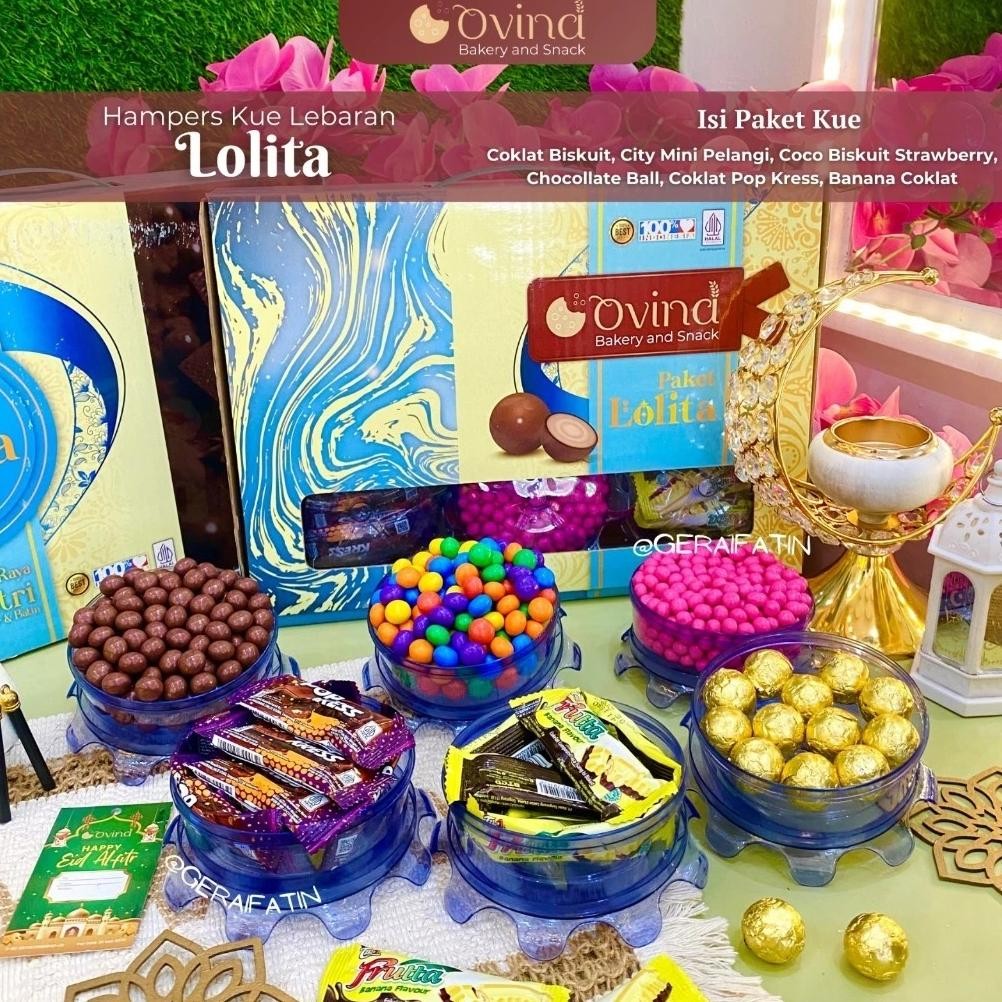 

AURORAE PARCEL LEBARAN PAKET COKLAT LOLITA OVINA / HAMPERS COKLAT IDUL FITRI 2025