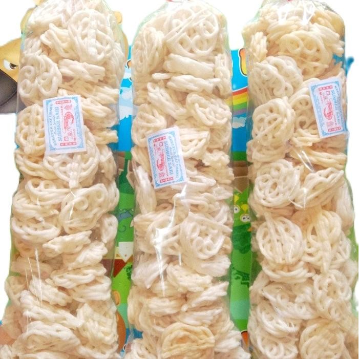 

Promo Kerupuk Putih Guling Rasa Ikan 3 Bal gombal gambir bulat Camilan Food Ready