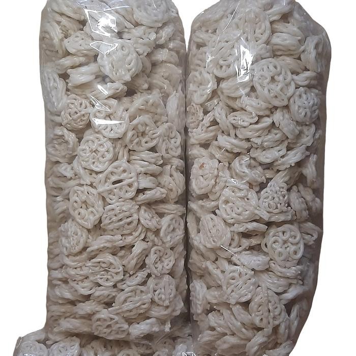 

New Kerupuk Putih Bantet Rasa Ikan 1kg - Camilan Makanan gambir uyel Food Snack Ready