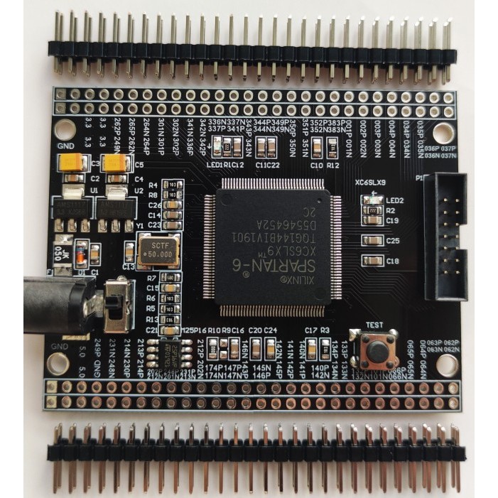 JETS Xilinx FPGA development board Spartan-6 XC6SLX9 core minimum system