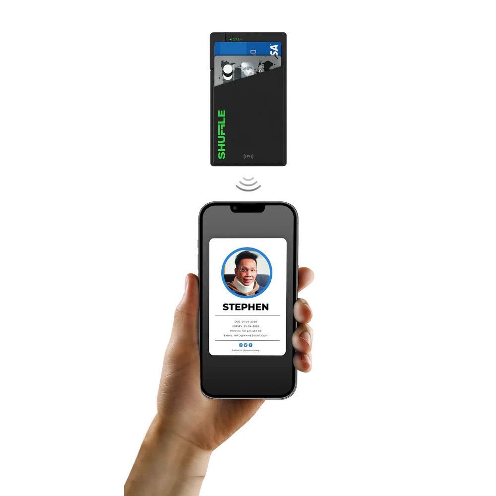 SHUFFLE Wallet RFID Alumunium / Dompet Shuffle Miniwallet