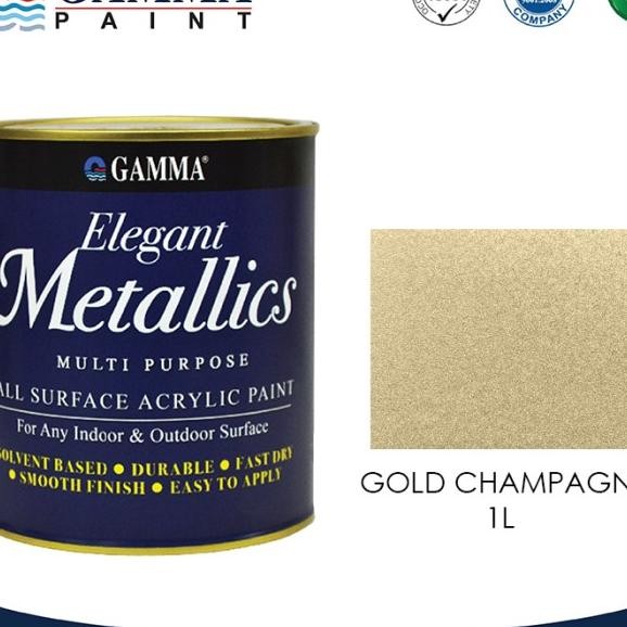 Elegant Metallic Gold Cat Duco Metali Nc Bei Ayu