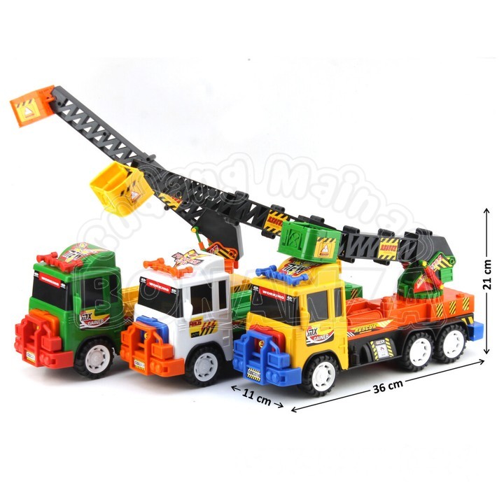 [Bonanza] New Mainan Anak Truk Ladder Tronton RANDOM WARNA Friction /Gesek Meluncur MX Gainer Opp