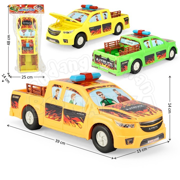 [Bonanza] Mobil Pick Up Polisi Friction car Mobil Dinas Super Car Mainan Anak