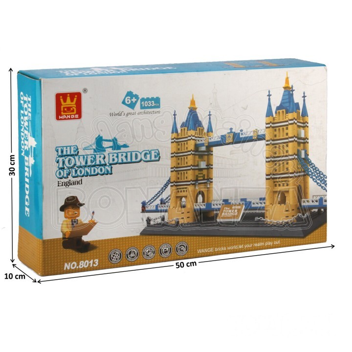 [Bonanza] Mainan Anak Block Mini Tower Bridge London Mainan Balok