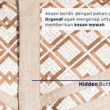 Muslimadani Baju Koko EIJAZ Regular dan Big Size Koko Dewasa Lengan Pendek dan Lengan Panjang Bordir