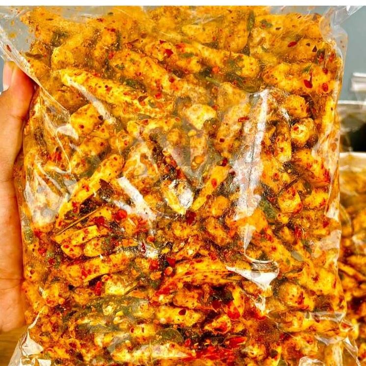 

It34 BASRENG PEDAS 1KG REMPAH DAUN JERUK CEMILAN BANDUNG Premium