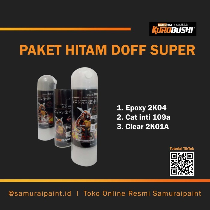 Paket Hitam Super Doff, Samuraipaint. Cat Semprot