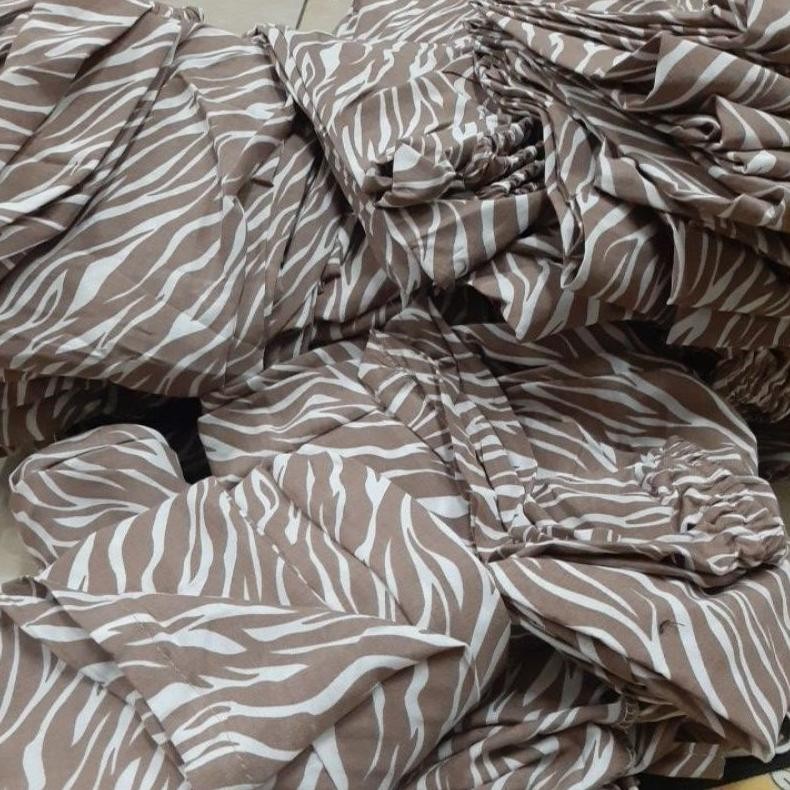 dg-78 Celana kulot wanita rayon motif zebra/garis/bunga/polos Sale