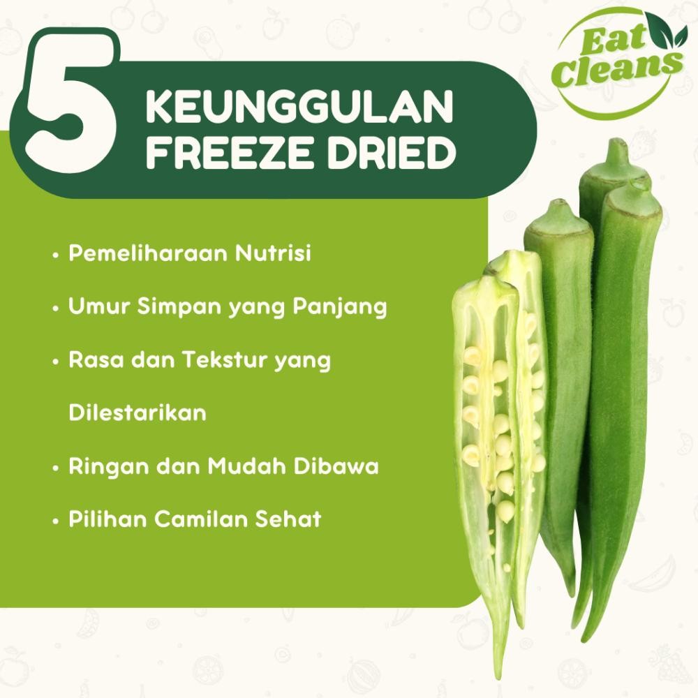 

LNB-1217 Keripik Okra Premium - Keripik Sayur Okra Krispi - Cemilan Diet Snack Sehat Rendah Kalori - Okra Crisps Vacuum Fried Terlaris