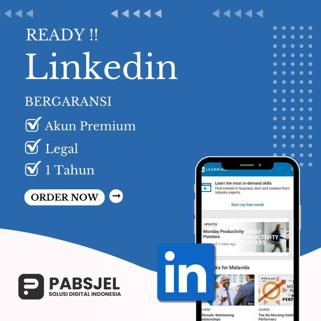 Linkedin Learning Premium 1 Tahun Full Garansi Termurah (Proses Cepat)