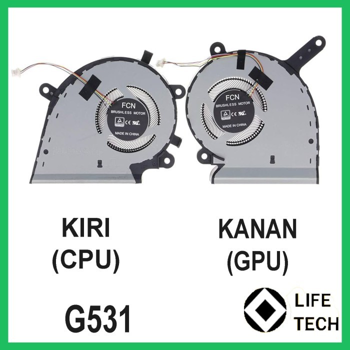 NEW CPU GPU Cooling Fan For Asus ROG Strix G531 G531G G531GT G531GU G531GD G531GW GV Fan
