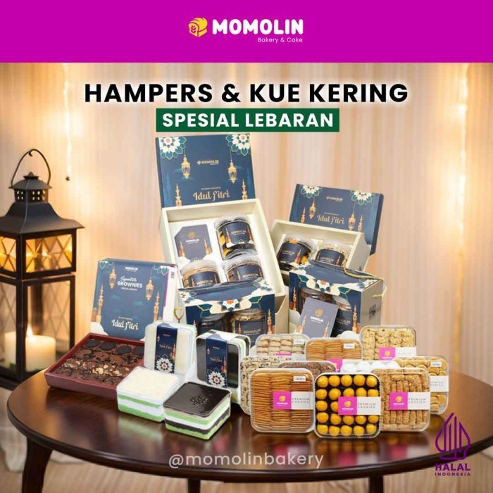 

Momolin Bakery Hampers Lebaran Ramadhan Idul Fitri - Parsel Kue Kering