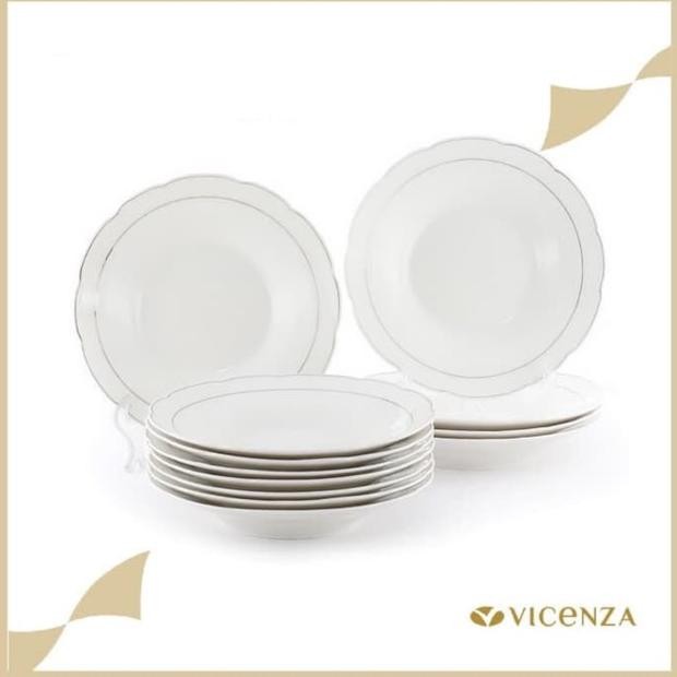 AURORAE PIRING MAKAN KERAMIK VICENZA 9 ( 12PCS )
