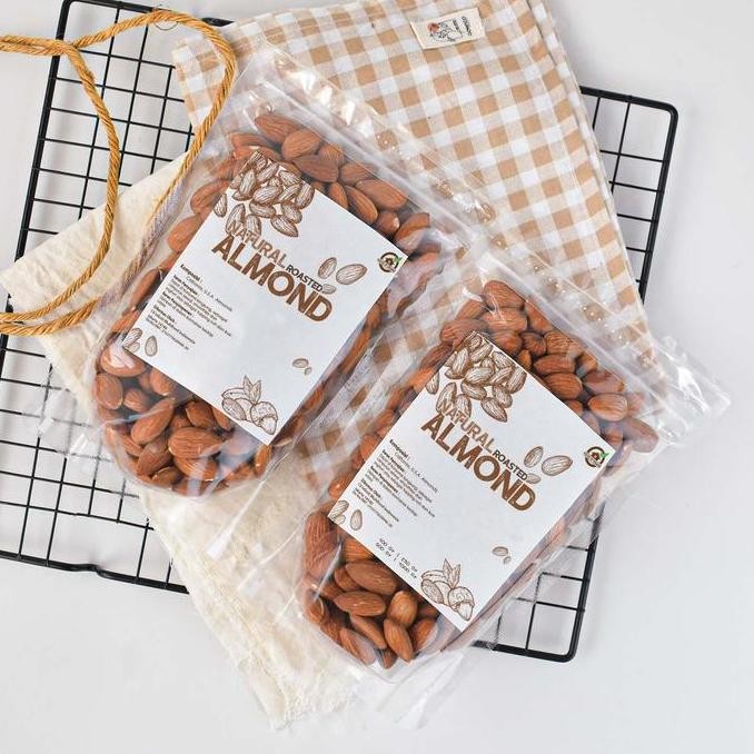 

House Of Organix Pack Of 2 Roasted Almond 250 Gr Kacang Halal Pedas Vacum Peanut