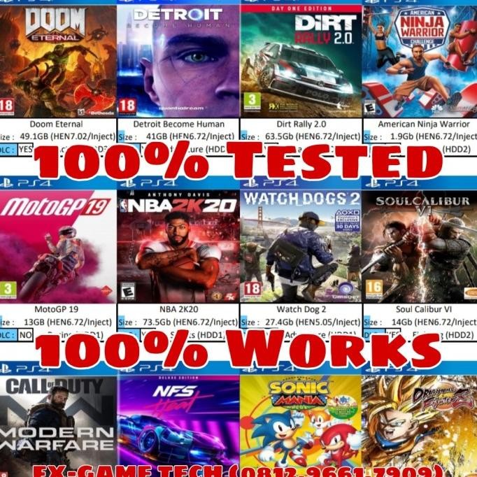 Hardisk Hdd External Eksternal Ps4 Playstation 4 Full Game Original Dan Terpercaya