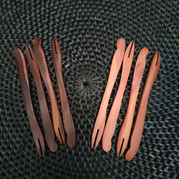 $$$$] Garpu Kayu / Buah / Kue / Dessert / Wooden Fork / Garpu Kecil / Unik
