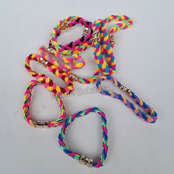 

Kualitas terbaik] Gelang Rainbow tali karet