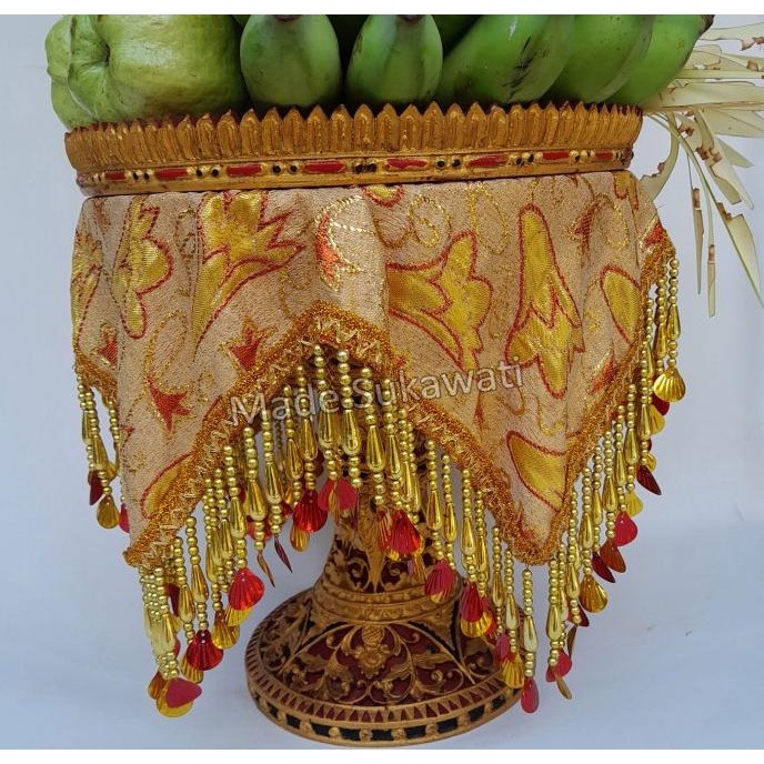 ------] Kain taplak variasi untuk tatakan Dulang wanci kayu bali