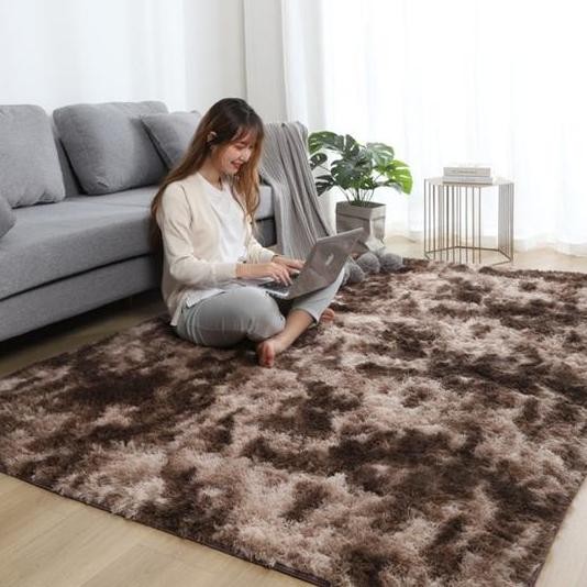 Gudang DTG COD Karpet Bulu Rasfur Bulu Lembut Dan Nyaman Karpet Bulu Lantai Anti Slip Karpet Murah T