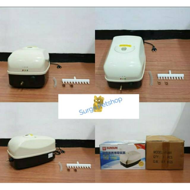 Pompa udara SUNSUN air pump YT 888 YT888 . Aquarium kolam ikan hidroponik aquascape ORI IMPORT