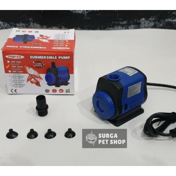 POMPA AIR SUNSUN JQP 1000 PROPAM SUBMERSIBLE WATER PUMP KOLAM IKAN AQUARIUM CELUP 1000 L LITER