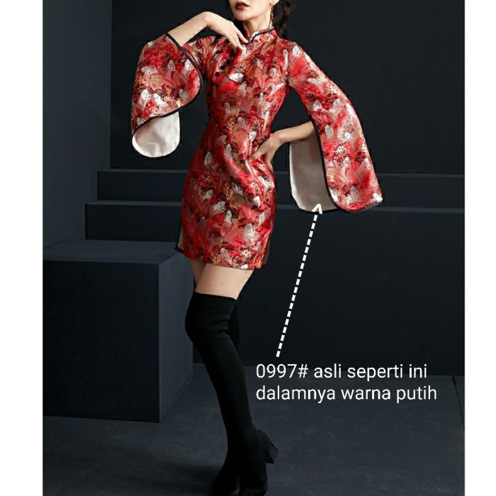 Dress Cheongsam Sexy Cheongsam Wanita Premium Import
