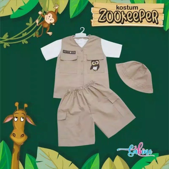 Ready Jkt Baju Costum Adventure Taman Safari Puncak Singapor Zoo Ulan