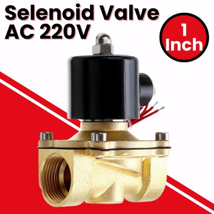 Sale Selenoid Valve 2 Way 1 Inch Selenoid Water Valve Kran Elektrik 220V