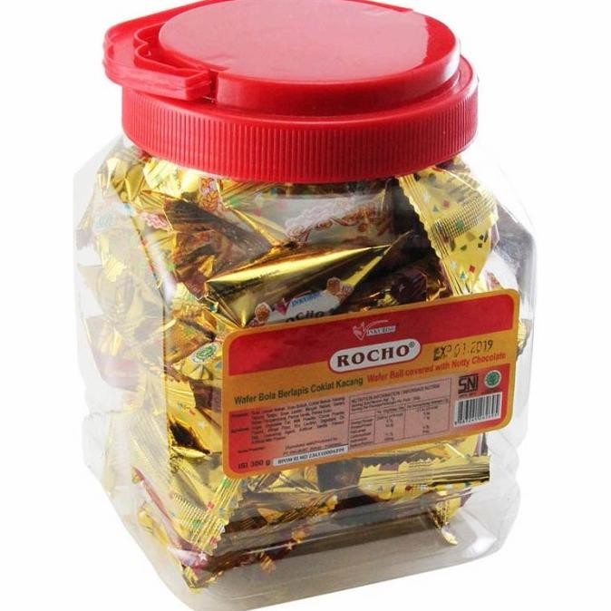 

Ready Rocho Wafer Bola Cokelat Kacang 300G Stok Terbatas