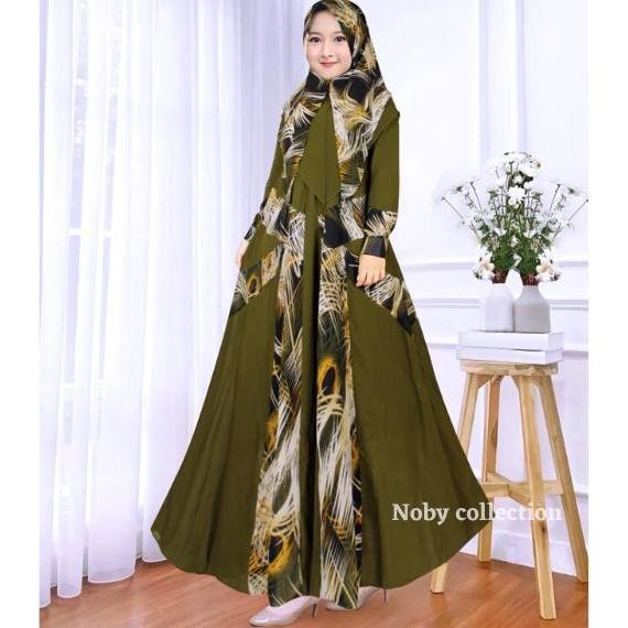 Trend Gamis Anak Perempuan Ceruty Babydoll Hijab Syari Usia 4-14 Tahun Muslim Dress Baju Wanita Rema