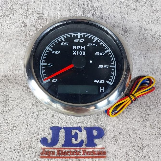 Tachometer Genset Rpm Meter 4000 Rpm 12V / 24V  Tachometer With Hour Meter Vdo / Rpm Meter Mpu Senso