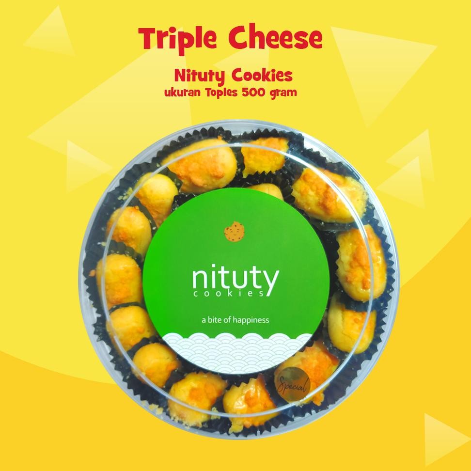 

Kue Kering Triple Chese Toples 500Gr By Nituty Cookies Flash Sale! Diskon Hingga 70%