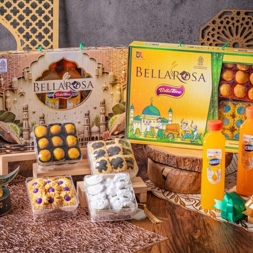 

Bellarosa Bellatime Hadiah Hampers Lebaran Premium Sirup & Kue Kering Diskon Setengah Harga