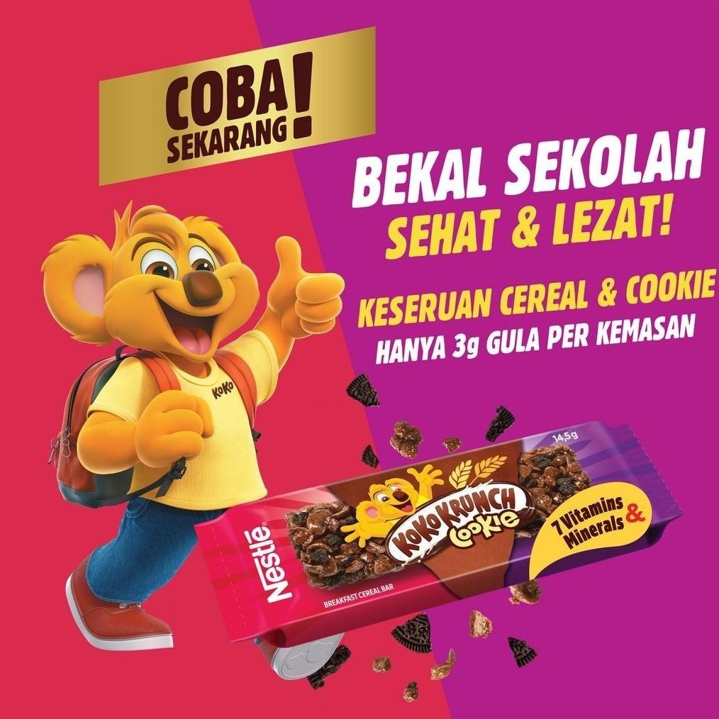 

Koko Krunch Cookie Bar (16X14.5G) Diskon Setengah Harga