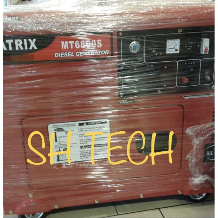 Genset Silent Diesel Matrix 5000 Watt Mt 6800 S Mt6800S Solar