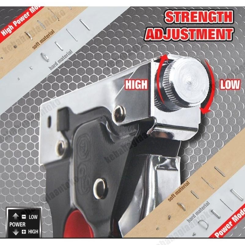 

KLJ Gratis 600 paku 3 In 1 Pistol Kuku DIY Konstruksi Furnitur Konstruksi Pelapis Pelapis Pintu Tipe U / T -Tipe Stapler Pistol Pertukangan Rumah Alat Alat Stapler Pertukangan TERLARIS