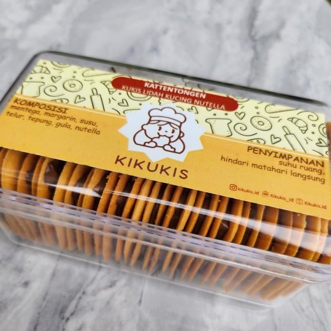 

Sale Now Kue Kattentongen Nutella 350(G) - Premium Quality - Lidah Kucing - Kue Kering, Kue Natal, Kue Lebaran, Kue Tahun Baru, Kue Belanda Pengiriman Cepat