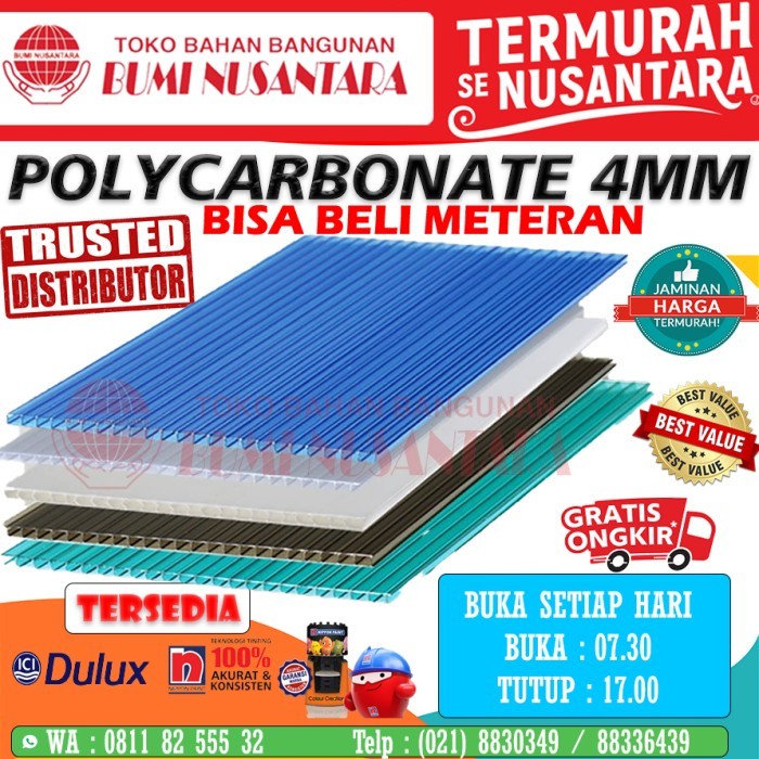 TERBARU! POLYCARBONATE ATAP SOLITE METERAN POLICARBONATE POLIKARBONATE