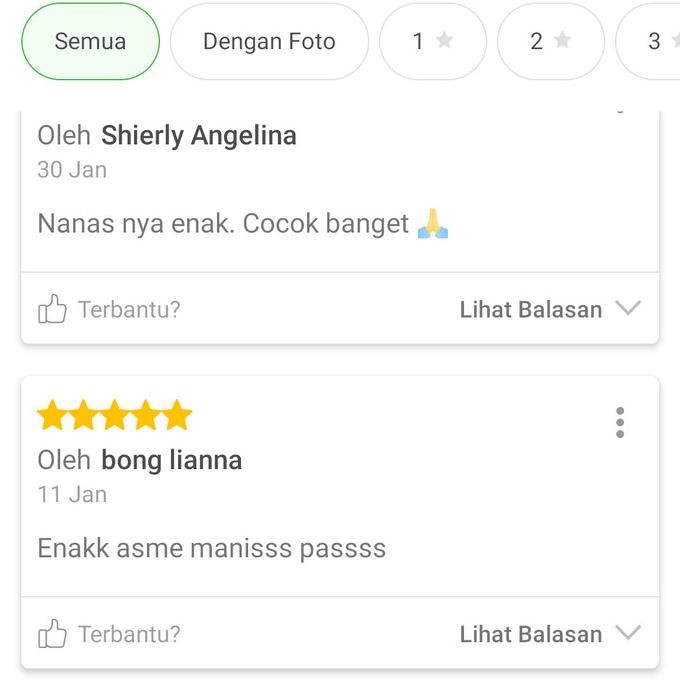 

SELAI NANAS HOMEMADE PER 1 KG