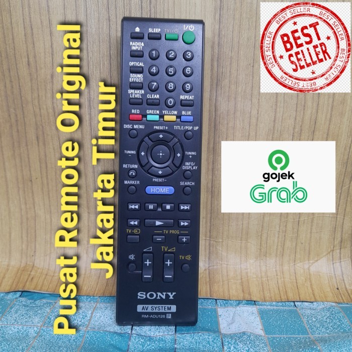 TERLARIS REMOTE REMOT DVD HOME THEATER SONY RM-ADU126 ORIGINAL ASLI