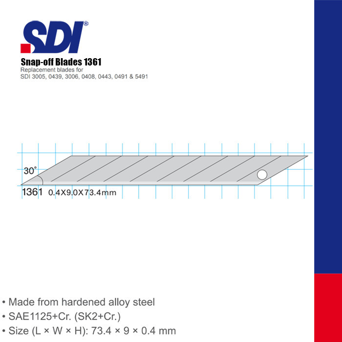 

SDI Isi Cutter 30 Derajat SK2 1361 10 TUBE / 10 PCS