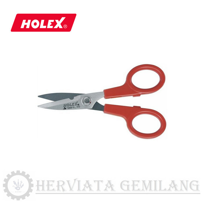

HOLEX Electricians Scissors with Wire Cutter 140 mm / Gunting Kabel