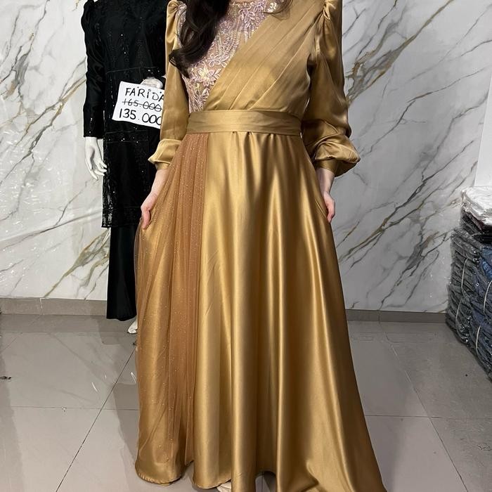 Kebaya Kak Weni - Natasya Dress Gaun Pesta Tile Bordir Payet