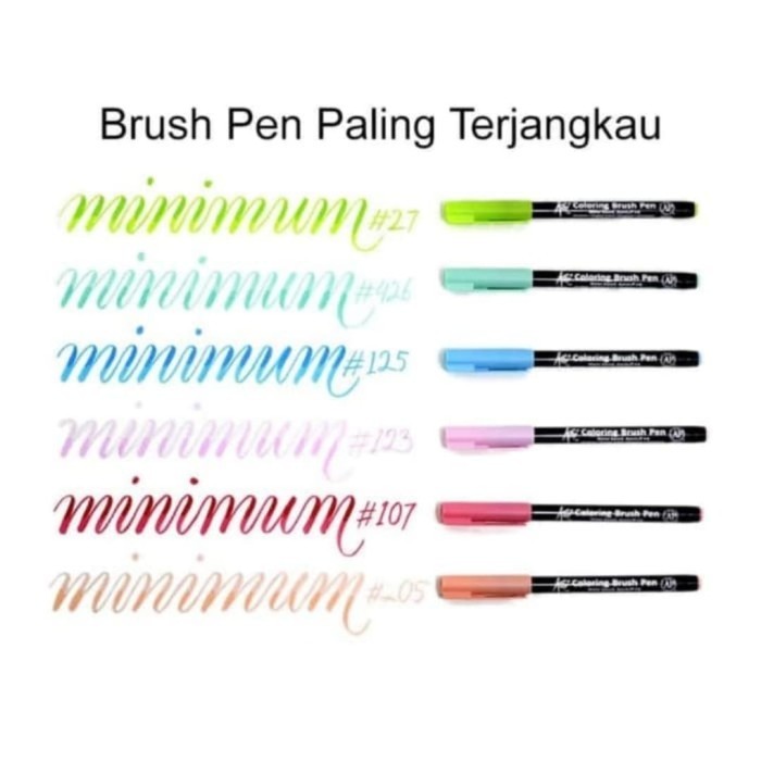 

SAKURA KOI COLORING BRUSH PEN PASTEL SET 6, BRUSHPEN.